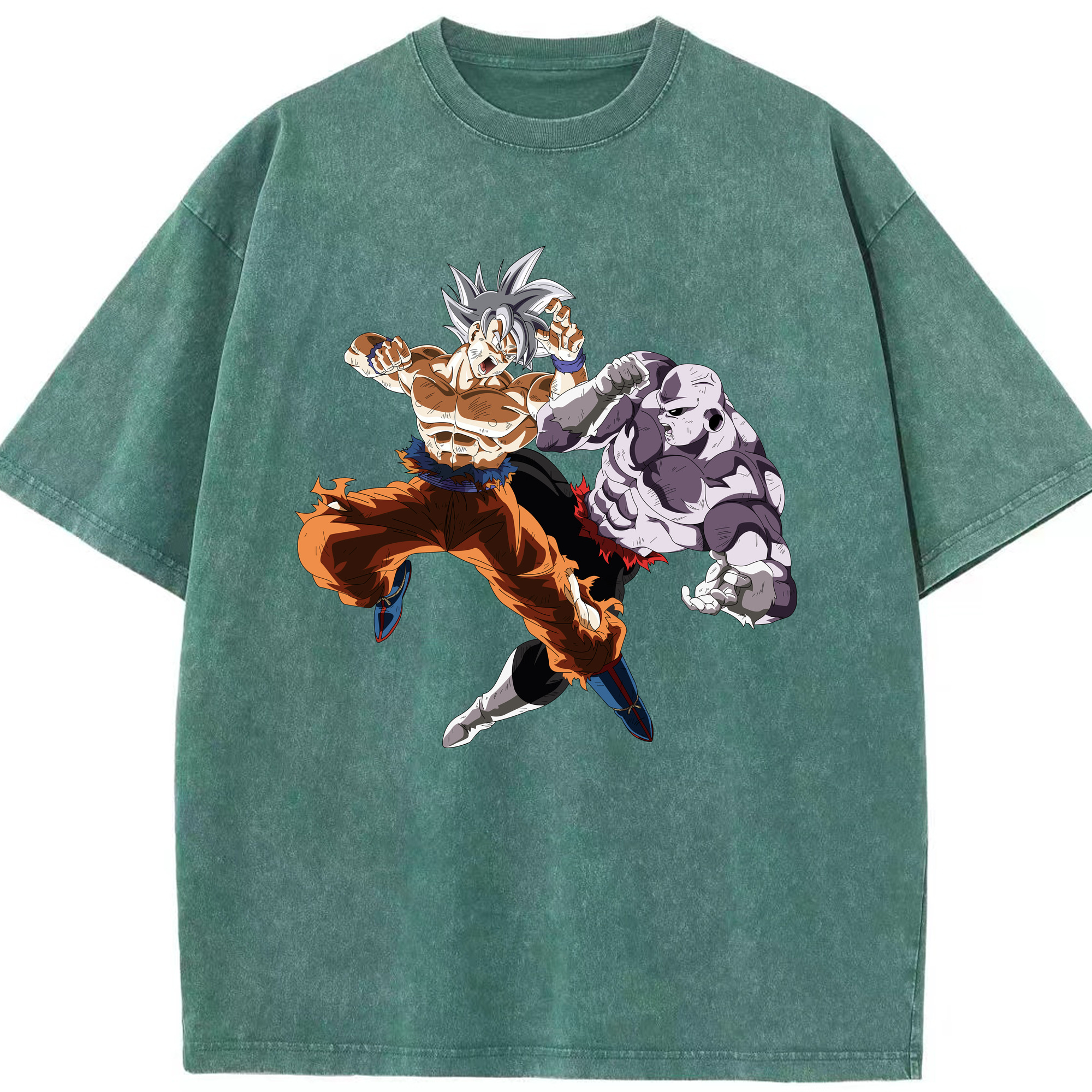 （画像用） ドラゴンボール 孫悟空（そん ごくう）Son Goku カカロット DRAGON BALL Kakarotto 綿100% ヴィンテージ風 半袖Tシャツ（フロントプリント）